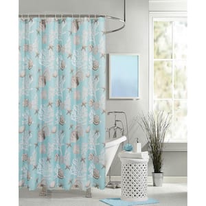 Details about   Hoooottle Shower Curtain Abstract Blue Sea and Beach Summer Waves Waterproof Bat 
