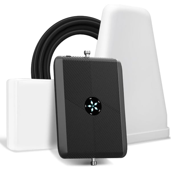 Lukyamzn Cell Phone Signal Booster for Home, Up to 5,000 sq.ft., Boost 5G 4G LTE Data for All U.S. Carriers, FCC Approved
