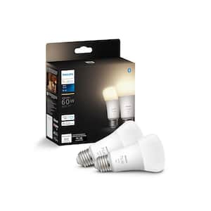 60-Watt Equivalent A19 LED Smart Soft White Dimmable 2700 (K) Light Bulb (2 Pack)