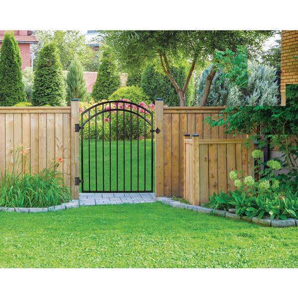 Nuvo Iron Benitoite 3-4/5-ft H X 3-ft W Textured Black Powder