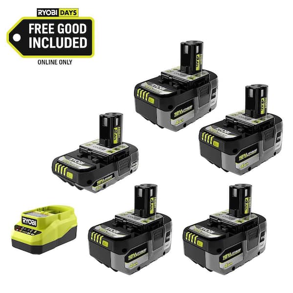 ONE+ 18V HIGH PERFORMANCE Kit w/ (2) 4.0 Ah Batteries, 2.0 Ah Battery, Charger, & FREE ONE+ 4Ah Battery (2-Pack)