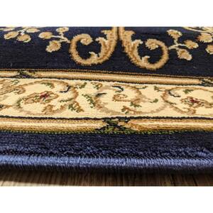 Noble Navy 5 ft. x 8 ft. Traditional Medallion Oriental Area Rug