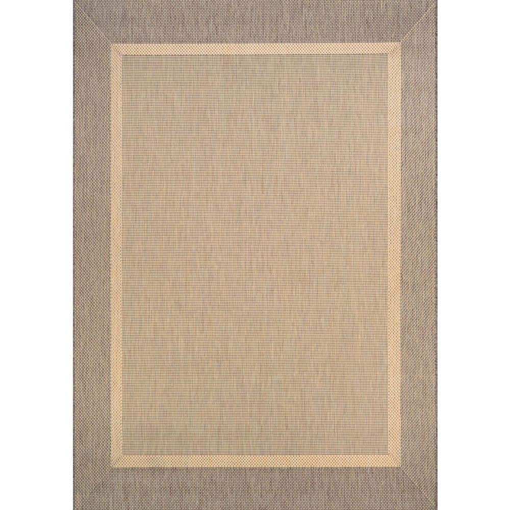 Recife Stria Texture 5' x 7' Blue Synthetic Rectangular Rug