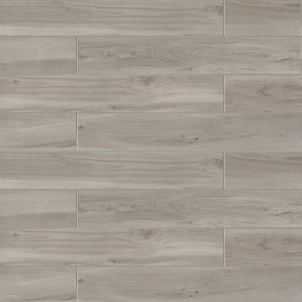 Bedrosians Refined 6 in. x 36 in. Honed Grey Porcelain Tile (21 sq. ft./Case)