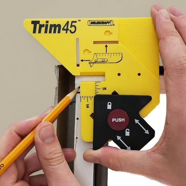 Left Side | Trimble Carpentry Trim Reveal Tool - Multi-Tool for Window and Door Casing with 1/4 and 3/16 Reveal - Made in The USA - Trim Tool for