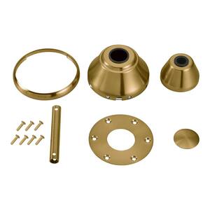 Maverick Ceiling Fan Burnished Brass Custom Finish Canopy and Trim Hardware Kit for Maverick 88" or 99" Sizes