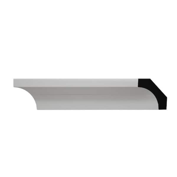 Ekena Millwork WM86 1.19 in. D x 1.19 in. W x 6 in. L Wood (Finger-Joint Pine) Crown Moulding Sample