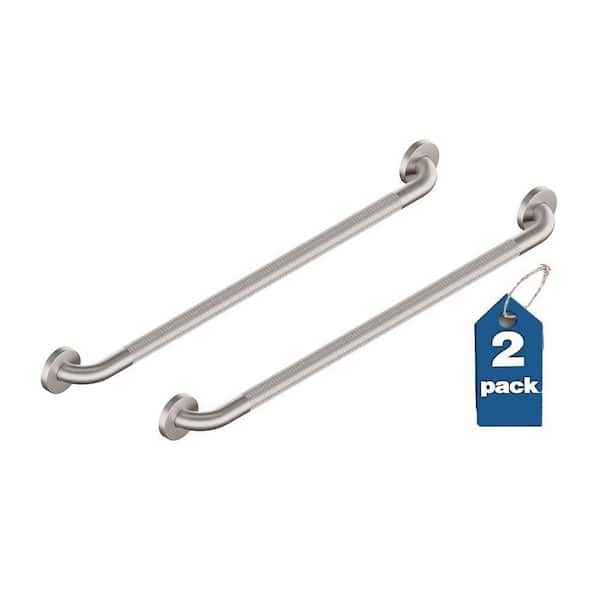 Easy Mount (2x Pack) 32 in. Grab Bar ADA Compliant for Bath and Shower Safety (500 lb. Capacity) in