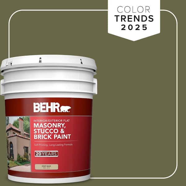 5 gal. #PPU9-24 Amazon Jungle Flat Interior/Exterior Masonry, Stucco and Brick Paint