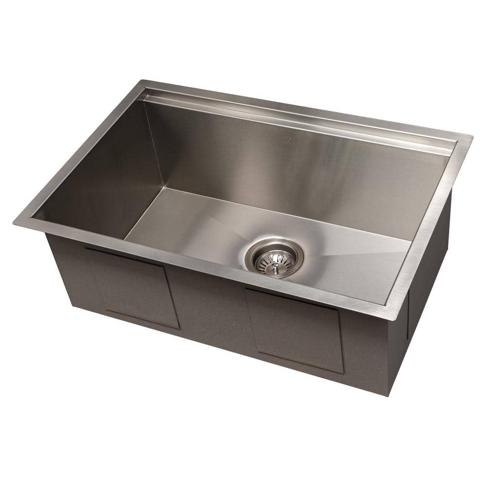 27" Stainless Steel Undermount Kitchen Sink with Accessories