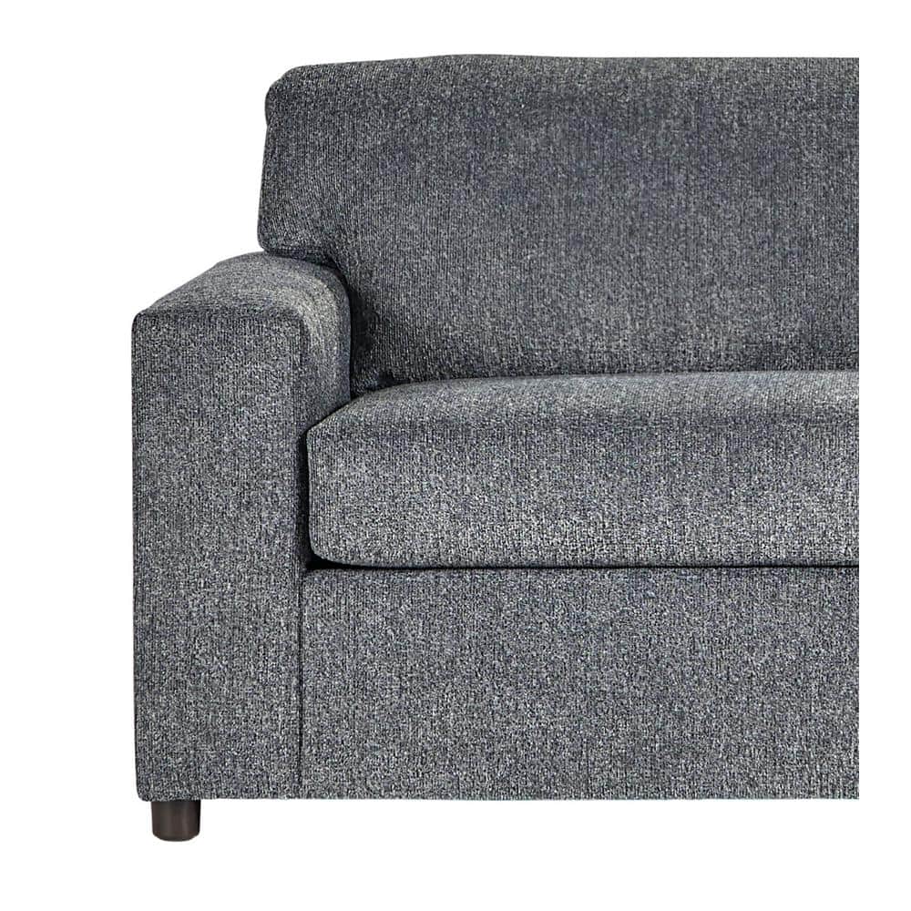 Ash Gray Transitional Oversized Accent Chair with Manufactured Wood Frame