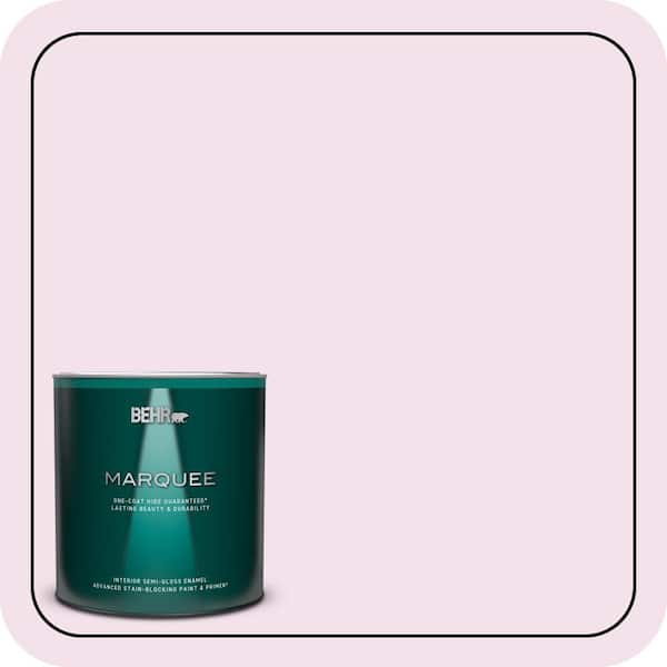 BEHR MARQUEE 1 qt. #690C-2 Pink Amour Semi-Gloss Enamel Interior Paint & Primer