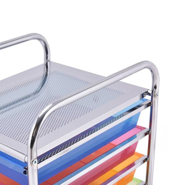 IRIS 4 Drawer Wide Plastic Storage Drawer Tower White Clear Storage Cabinet  - AliExpress