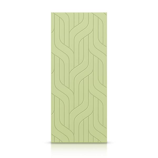 CALHOME 30 in. x 84 in. Hollow Core Sage Green Painted Composite MDF Interior Door Slab
