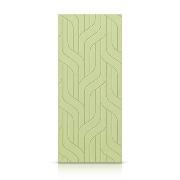 CALHOME 42 in. x 96 in. Hollow Core Sage Green Painted Composite MDF Interior Door Slab