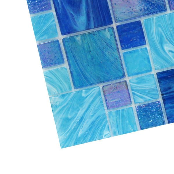 Hawaii Blue Glass Mosaic  Alttoglass Swimming Pool Tile