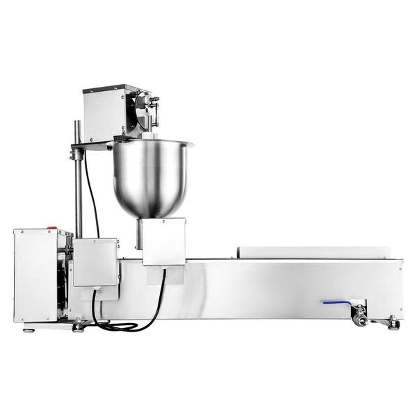 Commercial 1 Piece Single Row, 90-Piece /hour, Electric High Power, Stainless Steel, Kitchen Donuts Making Machine Set
