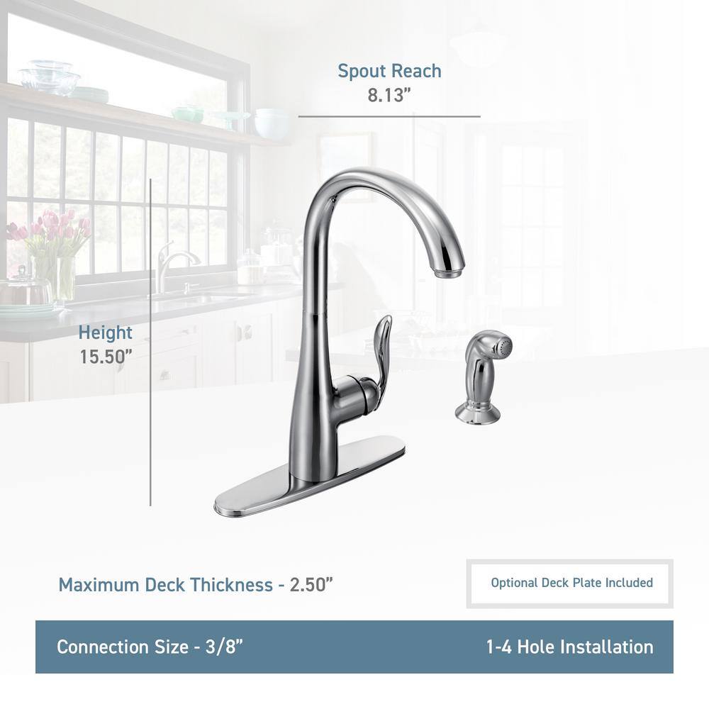 Stainless Steel Transitional Kitchen Faucet with Pull-out Spray