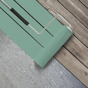 1 gal. #M420-4 Jade Mountain Textured Low-Lustre Enamel Interior/Exterior Porch and Patio Anti-Slip Floor Paint