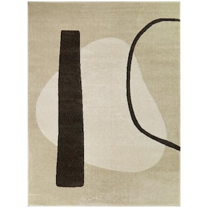 Hirsch Charcoal 8 ft. x 10 ft. Abstract Area Rug