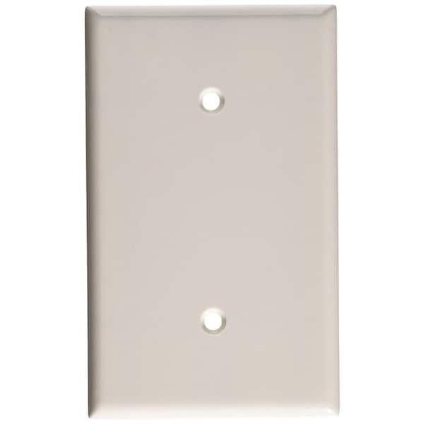 3 Leviton Almond 1-Gang Blank MIDWAY Box Mount Wallplate Plastic Covers 80514-A