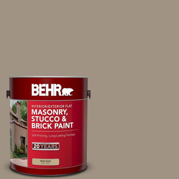 1 gal. #PPU7-23 Rolling Pebble Flat Interior/Exterior Masonry, Stucco and Brick Paint