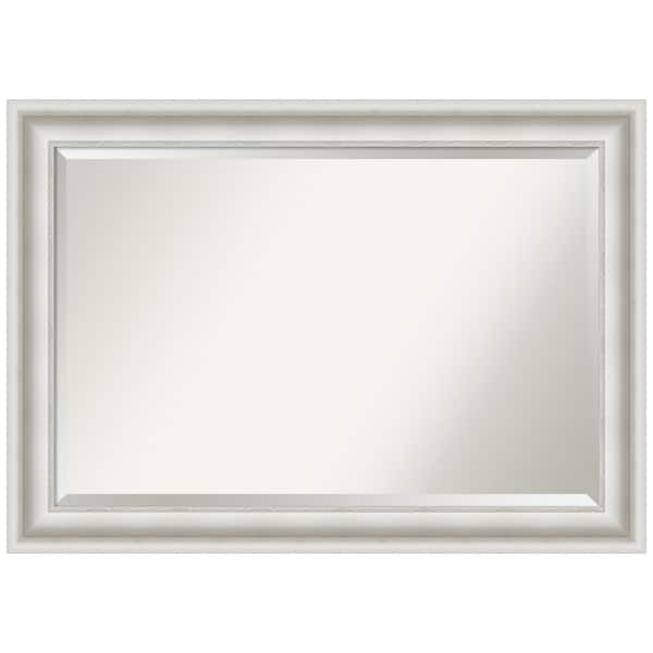 Amanti Art Parlor White 41.5 in. H x 29.5 in. W Framed Wall Mirror