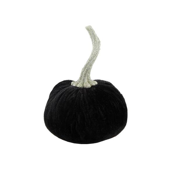 Flora Bunda 4.75 in. D x 6.5 in. H Small Black Velvet Pumpkin