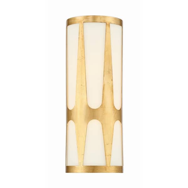00633779094828, Royston Integrated, 1-Light LED Antique Gold Wall Sconce