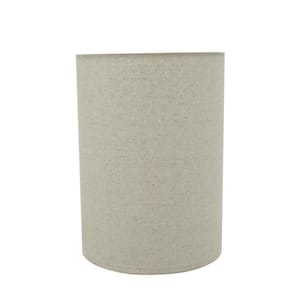 8 in. x 11 in. Grey Drum/Cylinder Lamp Shade