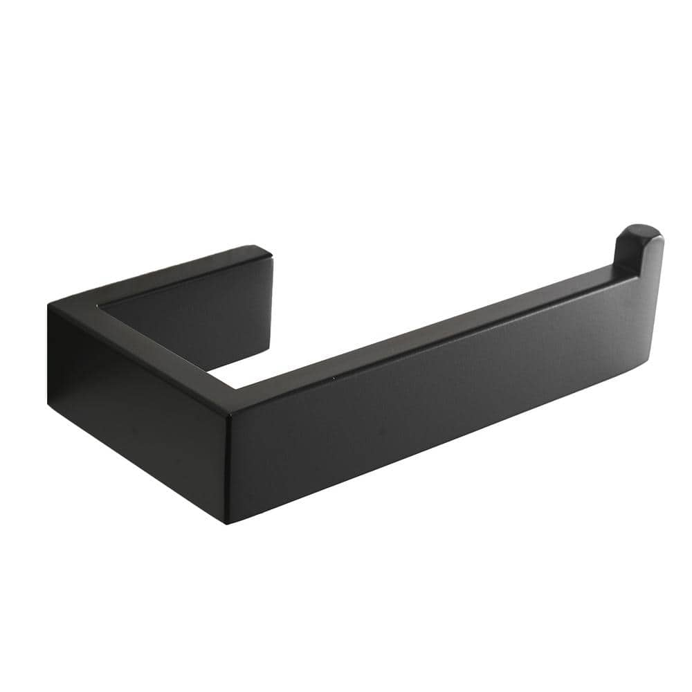 Matte Black Stainless Steel Wall Mounted Toilet Paper Holder