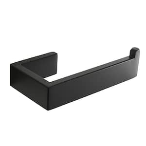 Wall Mounted Stainless Steel Toilet Paper Holder Wall Mounted in Matte Black