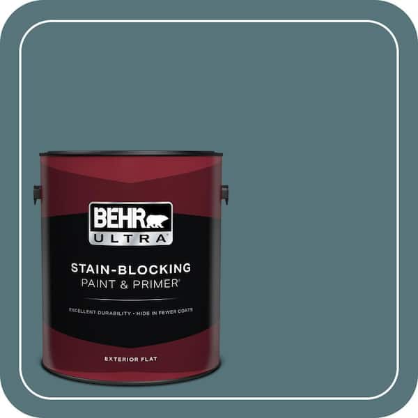 BEHR ULTRA 1 gal. Home Decorators Collection #HDC-FL15-03 Blue Sage Flat Exterior Paint & Primer