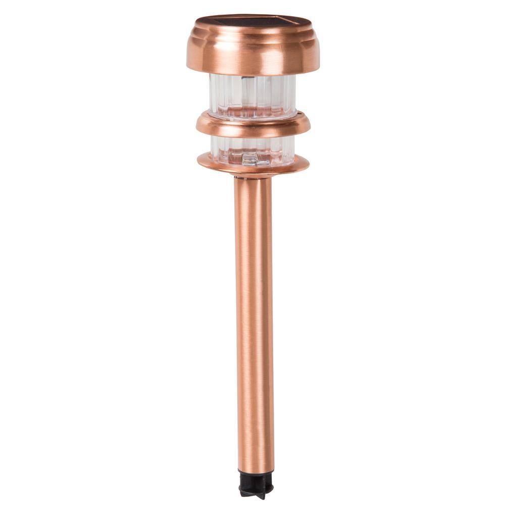 Copper Solar Powered LED Pathway Light Pack