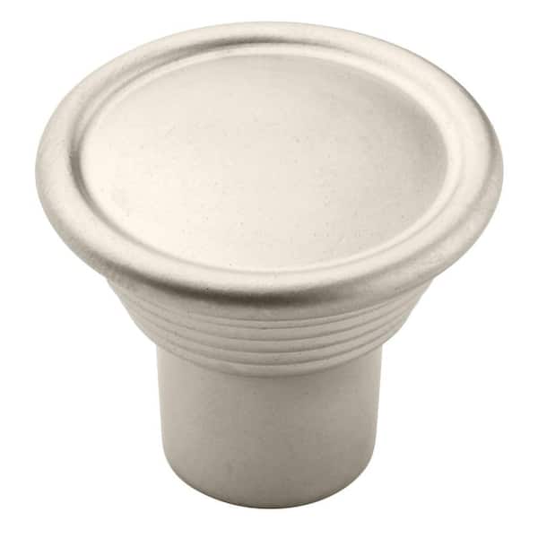 Amerock Vasari 1-3/16 in. Dia (30 mm) Satin Nickel Matte Round Cabinet Knob