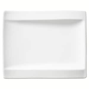 New Wave White Porcelain Appetizer Plate