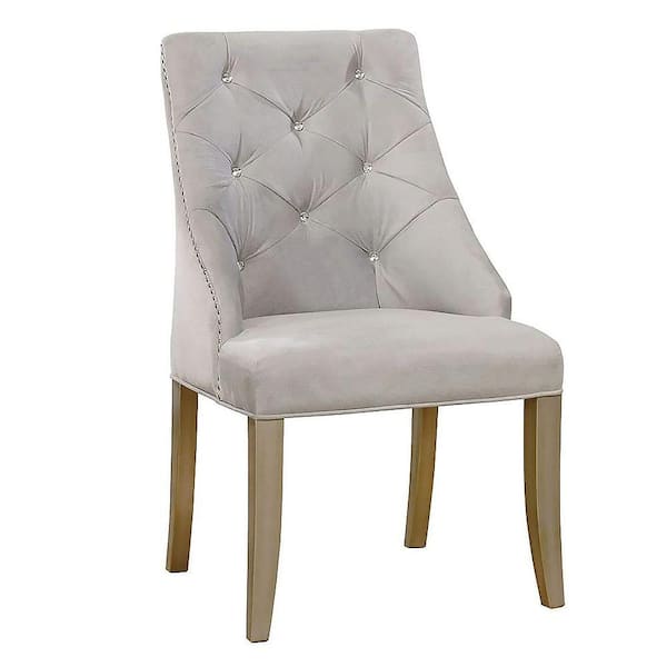 William's Home Furnishing Diocles Silver Contemporary Style Side Chair