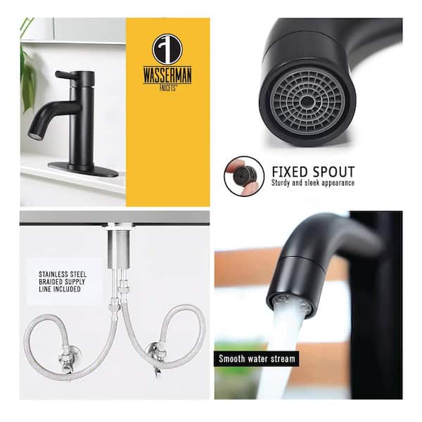 WASSERMAN FAUCETS Single Handle Lavatory Faucet, 4 in. Centerset