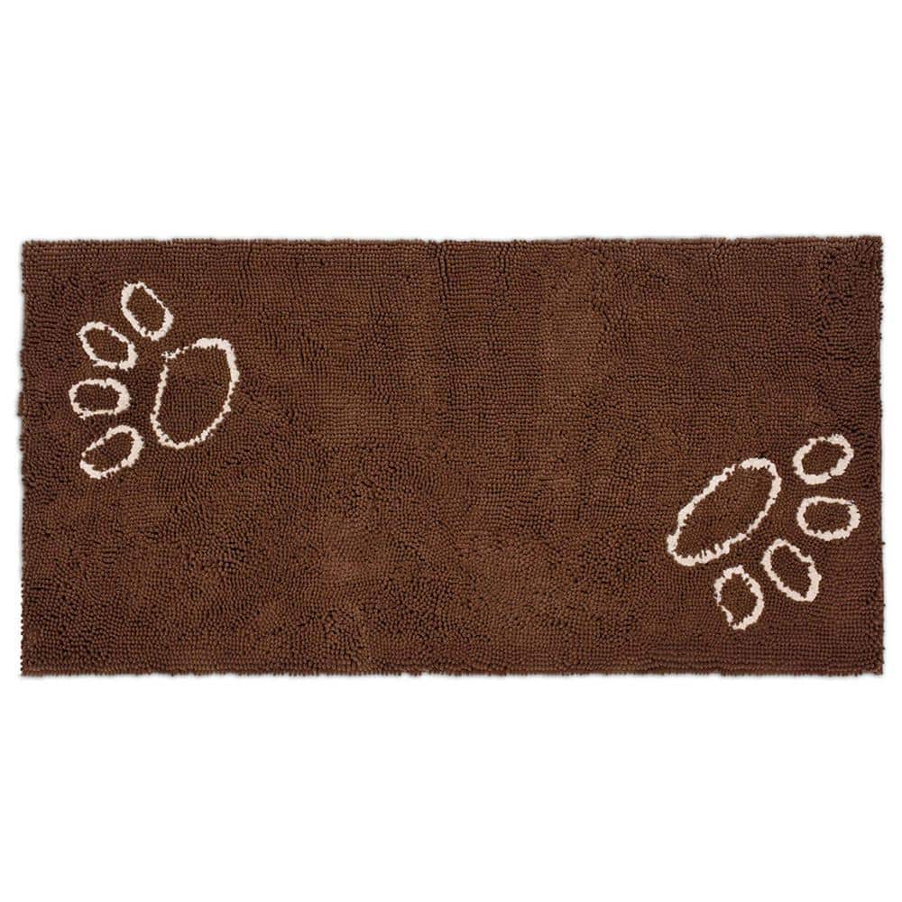 My Doggy Place Microfiber Dog Mat for Muddy Paws, 36 x 26 Charcoal with  Paw Print - Absorbent and Quick-Drying Dog Paw Cleaning Mat, Washer and