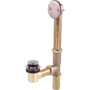 Classic Toe-Operated Bathwaste Assembly in champagne Bronze