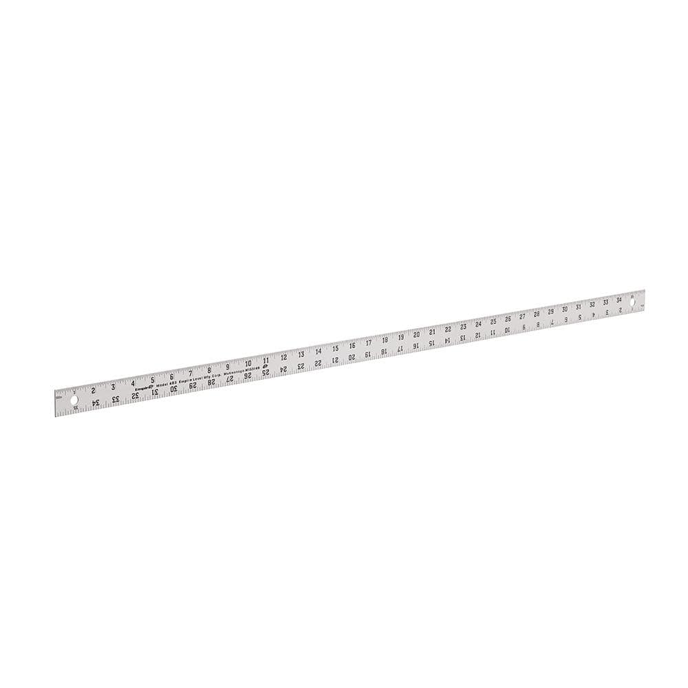 Aluminum Straight Edge Ruler, 36 in, Aluminum - Strobels Supply