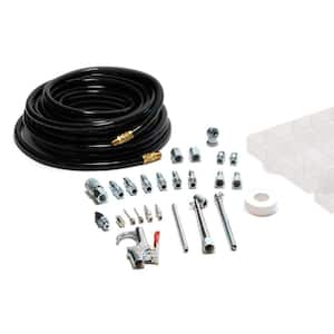 Air Hose 20 Pc Garage Tire Inflator with Air Compressor Accessory Kit and 50 ft