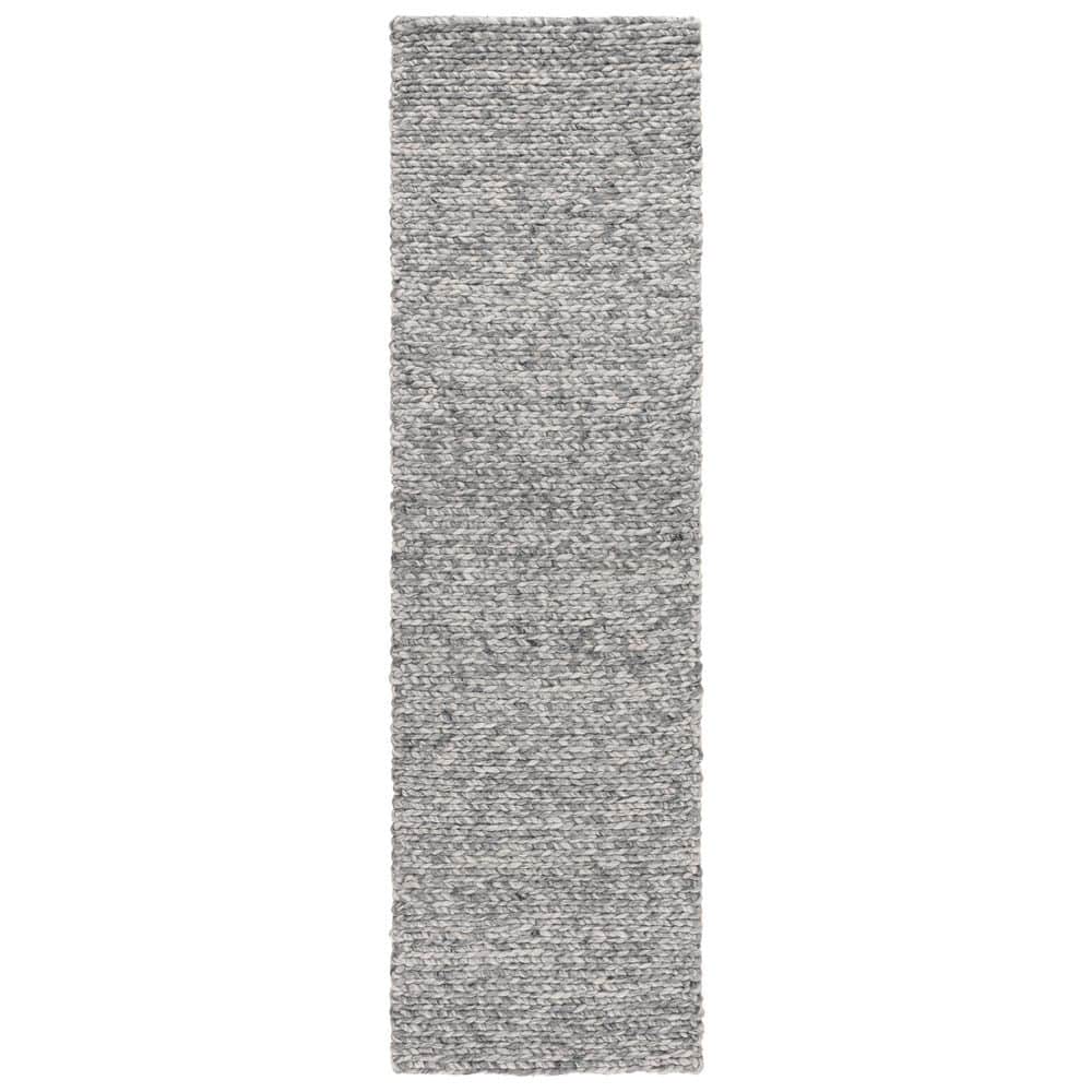 Natura 2 ft. x 8 ft. Gray/Ivory Solid Marle Runner Rug price history on PriceWatchPro