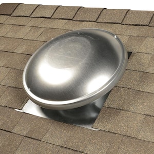 144 sq. in. NFA Galvanized Steel Static Dome Roof Vent in Mill
