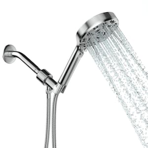 8-Spray Patterns with 1.8 GPM 4.7 in. Wall Mount Handheld Shower Head in Chrome