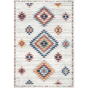 Nina Aztec Beige 4 ft. x 6 ft. Indoor Area Rug