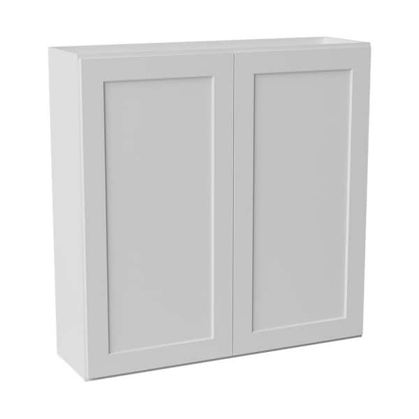 42 in. W x 12 in. D x 42 in. H Ready to Assemble Solid Wood Shaker Wall Kitchen Cabinet in White
