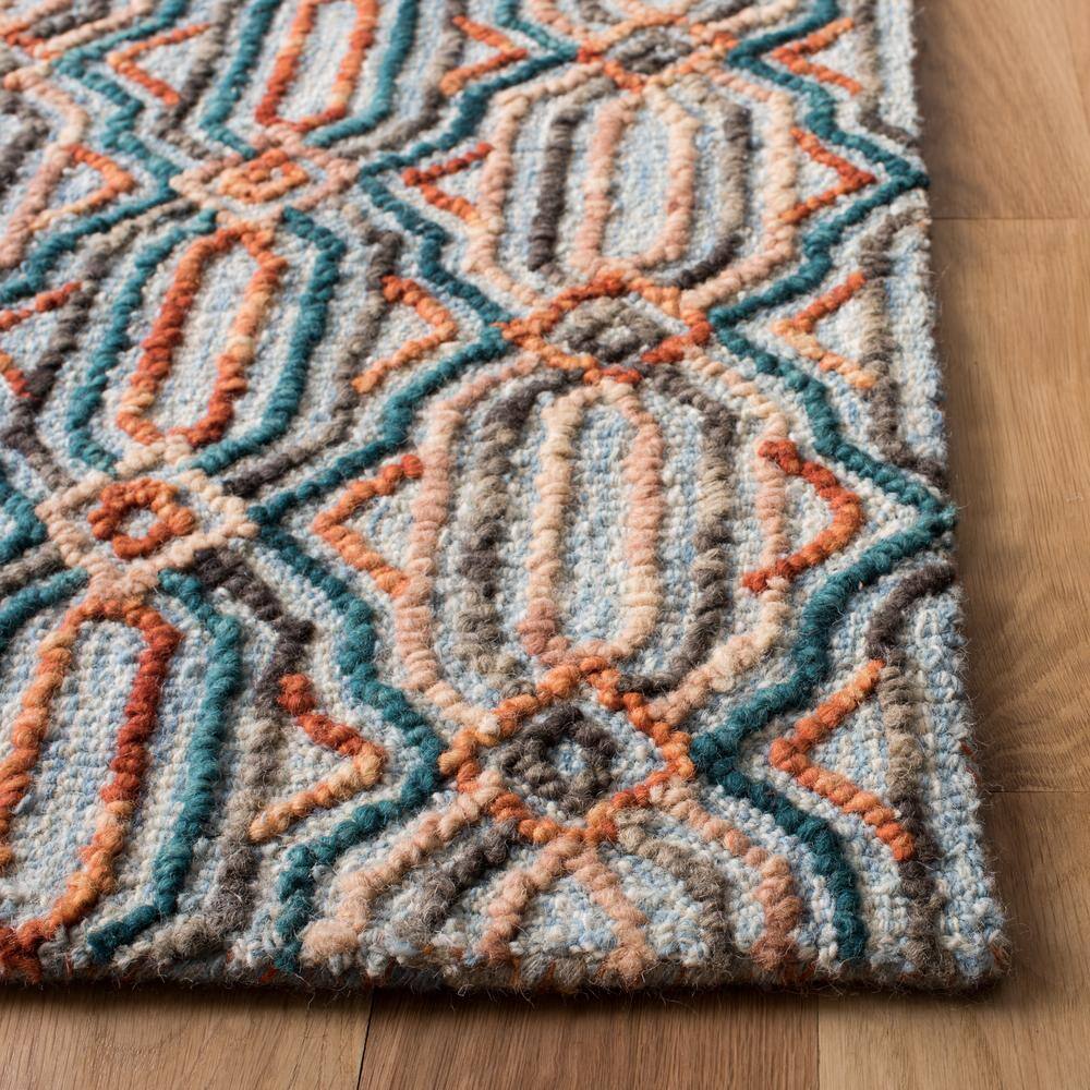 Trace TRC511 Hand Tufted Indoor Area Rug - Light Blue/Blue - 8'x10' - Safavieh