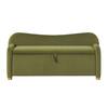 Walker Edison Furniture Company Chantelle Green Velvet 56 in. Bedroom Bench with Curved Accents WECHA27554GN1