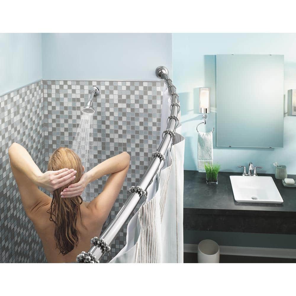 Eva Chrome Two-Handle Centerset Bathroom Faucet with Drain Assembly